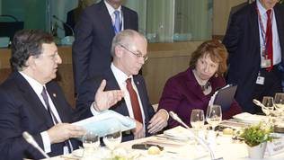Jose Manuel Barroso, Herman Van Rompuy, Catherine Ashton