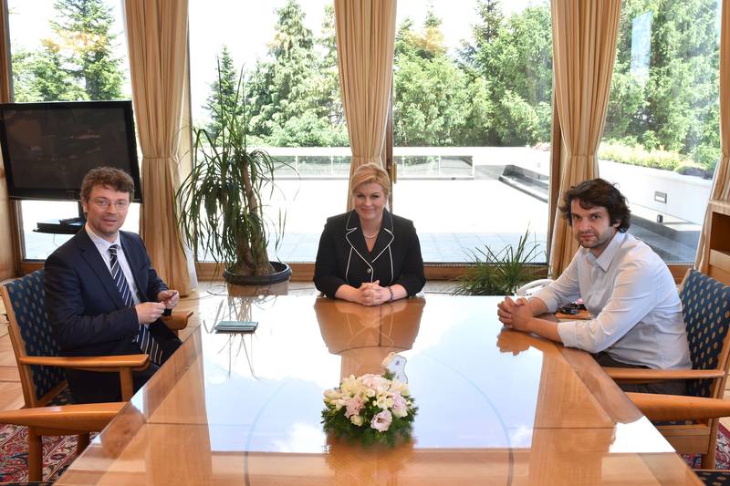 Predrag Sustar, Kolinda Grabar-Kitarovic, Boris Jokic | © Ured Predsjednice Predrag Sustar, Kolinda Grabar-Kitarovic, Boris Jokic | © Ured Predsjednice