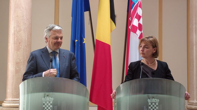 Didier Reynders, Vesna Pusic | © euinside