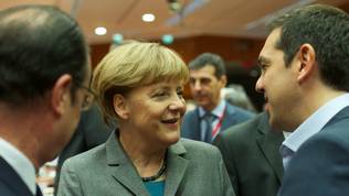 Francois Hollande, Angela Merkel, Alexis Tsipras