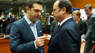 Alexis Tsipras, Francois Hollande