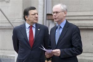 The president of the Commission Jose Manuel Barroso and the European president Herman van Rompuy | photo: Consilium