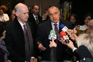 The prime ministers of Greece and Bulgaria Papandreou and Borisov | photo: Consilium