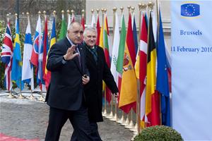 The Bulgarian prime minister Boyko Borisov at the first informal European Council under the new president Herman van Rompuy | photo: Consilium