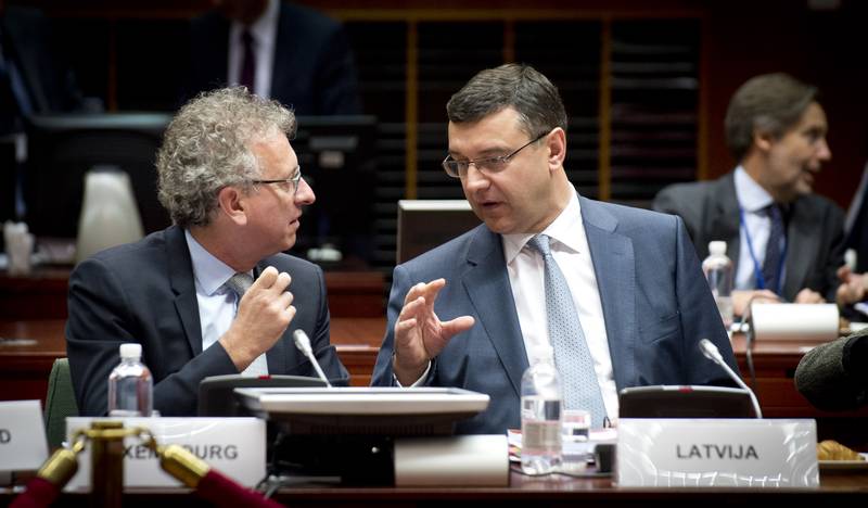 Pierre Gramegna, Janis Reirs | © Council of the EU