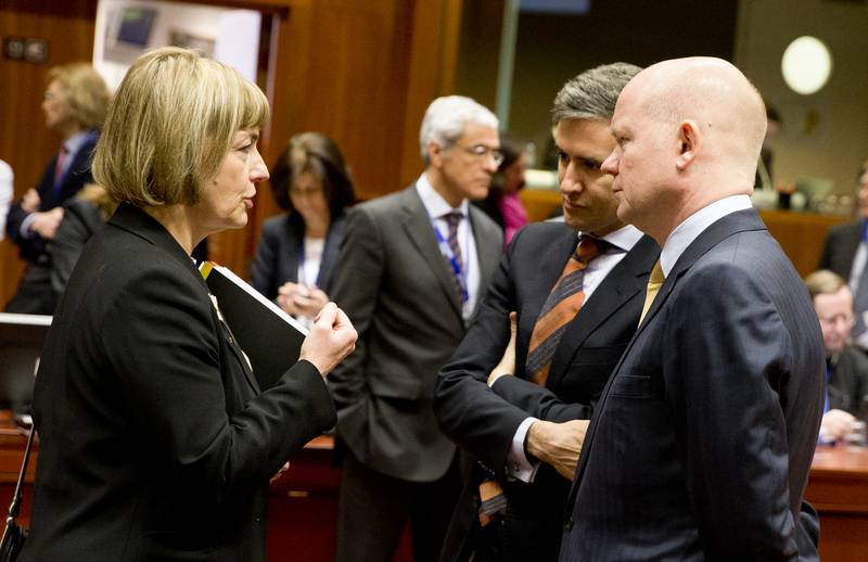 Vesna Pusic, William Hague | © Council of the EU Vesna Pusic, William Hague | © Council of the EU