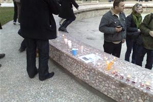 Протест срещу поведението на президента Георги Първанов с финансовия министър Симеон Дянков | фото: Adelina Marini | www.euinside.eu