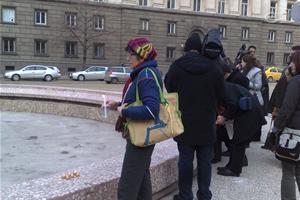 Протест срещу поведението на президента Георги Първанов с финансовия министър Симеон Дянков | фото: Adelina Marini | www.euinside.eu
