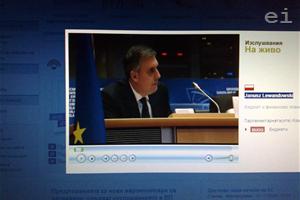 Ivaylo Kalfin, deputy chairman of the Budget Committee at the European Parliament at the hearing of Janusz Lewandowski - commissioner-designate for budget policy | photo: Adelina Marini | www.euinside.eu