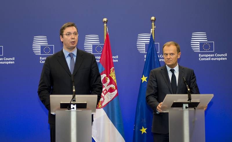 Alexander Vucic, Donald Tusk | © Council of the EU Alexander Vucic, Donald Tusk | © Council of the EU