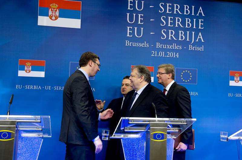 Alexander Vucic, Evangelos Venizelos, Stefan Fule, Ivica Dacic | © Council of the EU Alexander Vucic, Evangelos Venizelos, Stefan Fule, Ivica Dacic | © Council of the EU