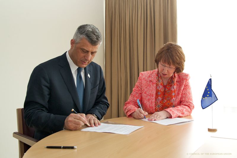 Hashim Thaci, Catherine Ashton | © Council of the EU Hashim Thaci, Catherine Ashton | © Council of the EU