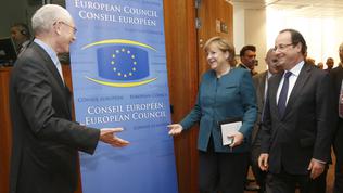 Herman Van Rompuy, Angela Merkel, Francois Hollande