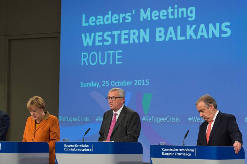 Angela Merkel, Juncker, Antonio Guterres | © European Commission Angela Merkel, Juncker, Antonio Guterres | © European Commission