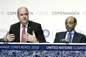 Swedish prime minister Fredrik Reinfeldt and his Ethiopian counterpart Meles Zenawi in Copenhagen | photo: Audiovisual Service