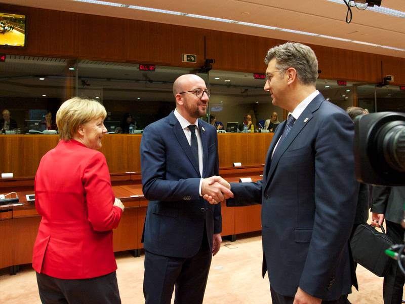 Меркел, Мишел, Пленкович | © Council of the EU Меркел, Мишел, Пленкович | © Council of the EU