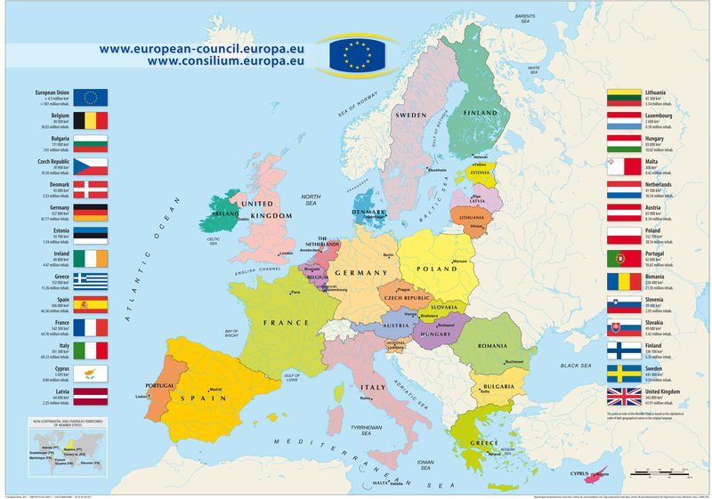 Karta över Schengen