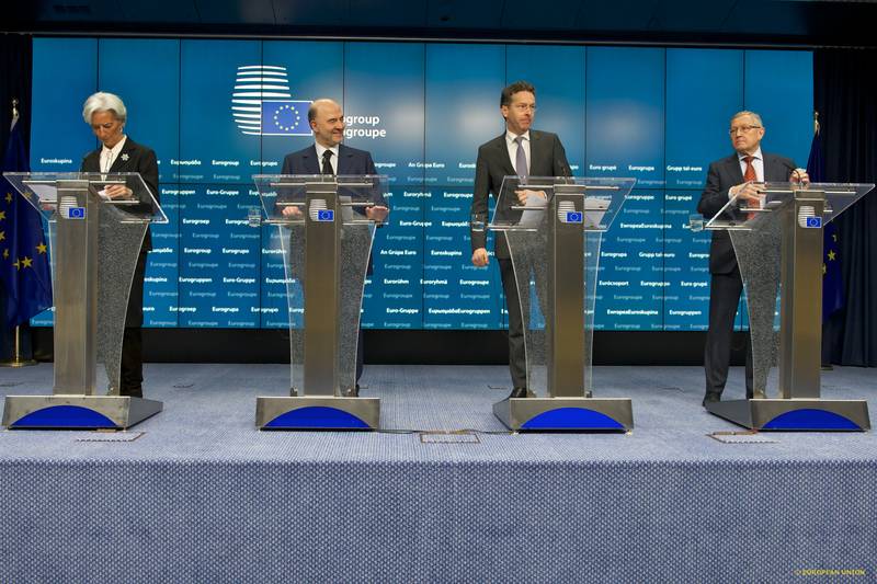 Кристин Лагард, Пиер Московиси, Йерун Дайселблум, Клаус Реглинг | © Council of the EU